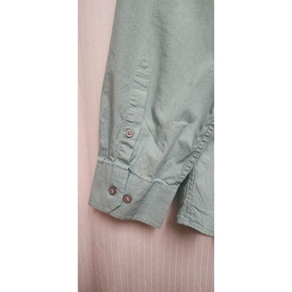 Banana Republic Mens Slim Fit Button Up Long Sleeve Shirt Size XL Mint Green - Picture 7 of 7